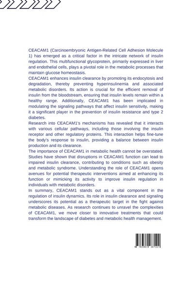 Produktbild: Unveiling CEACAM1: A Key Player in Insulin Clearance and Regulation