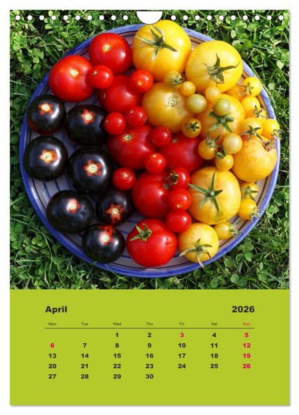 Produktbild: Organic Tomatoes (Wall Calendar 2026 DIN A4 portrait), CALVENDO 12 Month Wall Calendar