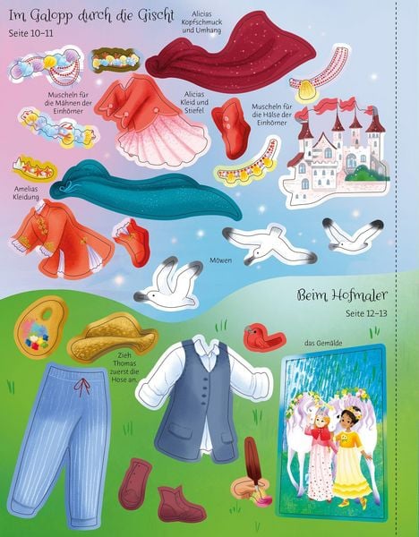 Produktbild: Mein Anziehpuppen-Stickerbuch: Prinzessinnen im Einhornland