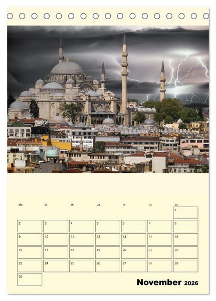 Produktbild: Metropolen im Gewitter (Tischkalender 2026 DIN A5 hoch), CALVENDO Monatskalender
