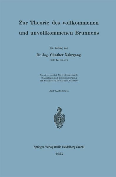 Produktbild: Zur Theorie des vollkommenen und unvollkommenen Brunnens