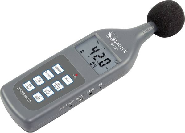 Sauter Schallpegel-Messgerät Datenlogger SU 130 30 - 130 dB 20Hz - 12500Hz