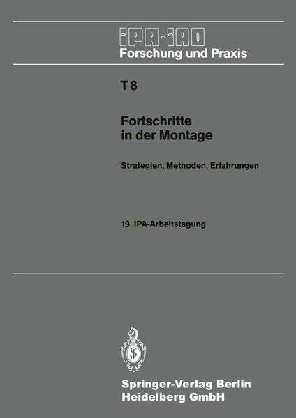 Produktbild: Fortschritte in der Montage
