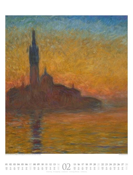 Produktbild: Claude Monet Kalender 2027 | Farbe und Licht