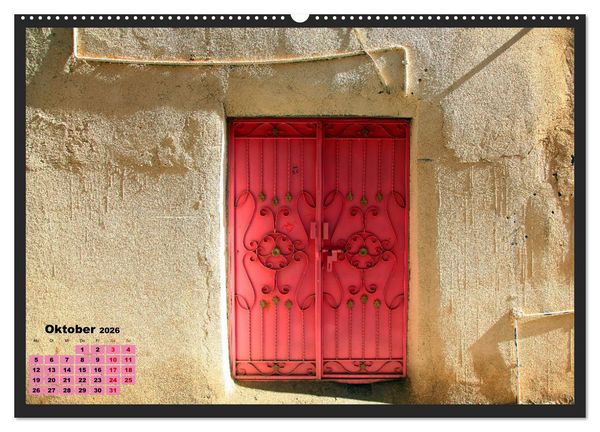 Produktbild: OMAN - Farbenfrohe orientalische T&uuml;ren (hochwertiger Premium Wandkalender 2026 DIN A2 quer), Kunstdruck in Hochglanz