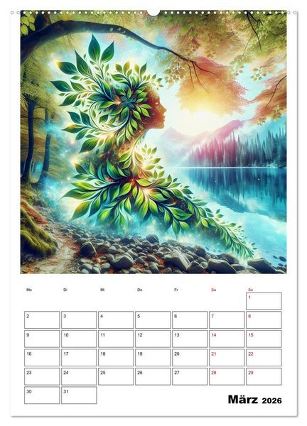 Produktbild: Bl&auml;tter - Visionen (hochwertiger Premium Wandkalender 2026 DIN A2 hoch), Kunstdruck in Hochglanz