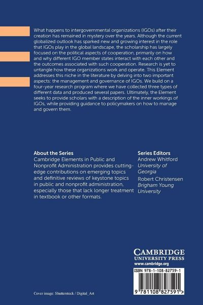 Produktbild: Management and Governance of Intergovernmental Organizations