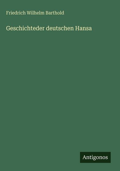 Produktbild: Geschichteder deutschen Hansa