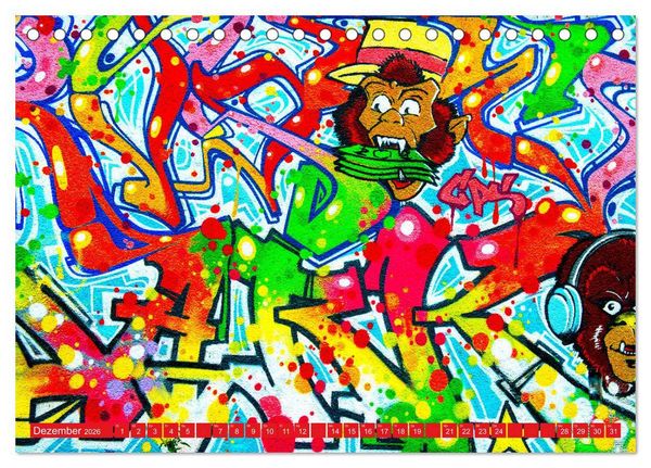 Produktbild: Street art K&ouml;ln Michael Jaster (Tischkalender 2026 DIN A5 quer), CALVENDO Monatskalender