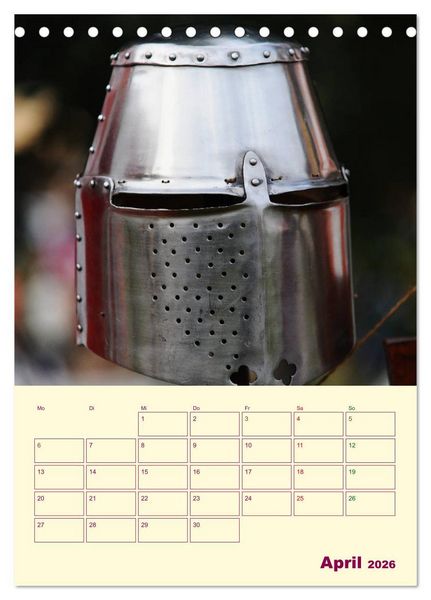 Produktbild: Spektakulum - Mittelalterliches Kalendarium (Tischkalender 2026 DIN A5 hoch), CALVENDO Monatskalender