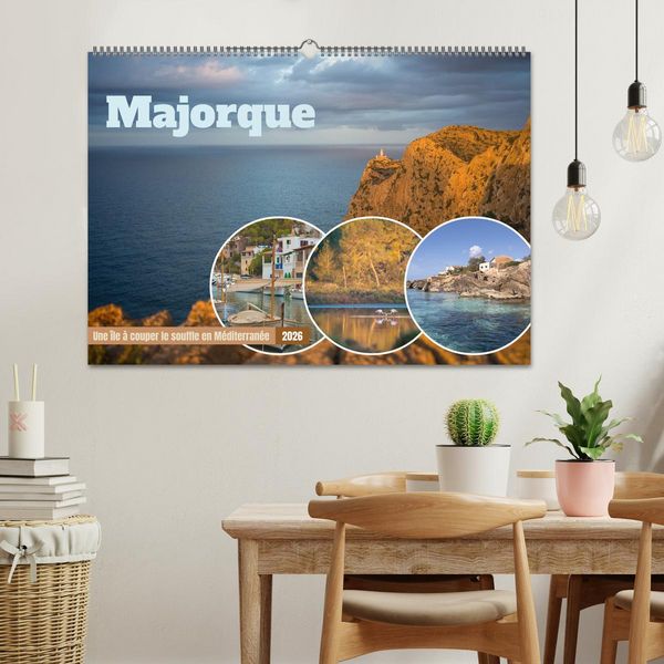 Produktbild: Majorque - Une &icirc;le &agrave; couper le souffle en M&eacute;diterran&eacute;e (Calendrier mural 2026 DIN A2 vertical), CALVENDO calendrier mensuel