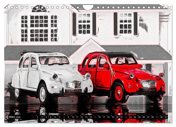 Produktbild: 70 Jahre 2CV (Wandkalender 2026 DIN A4 quer), CALVENDO Monatskalender