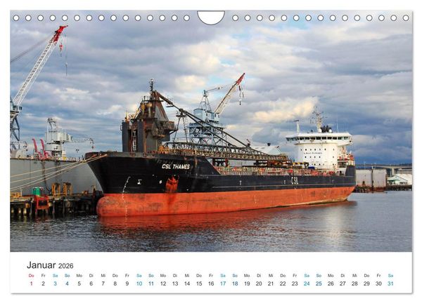 Produktbild: Gro&szlig;e und kleine Schiffe im Seehafen Seattle (Wandkalender 2026 DIN A4 quer), CALVENDO Monatskalender