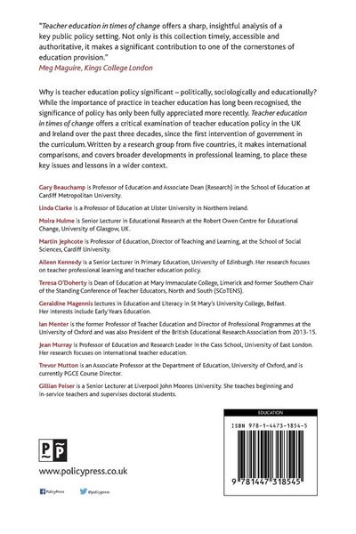 Produktbild: Teacher education in times of change