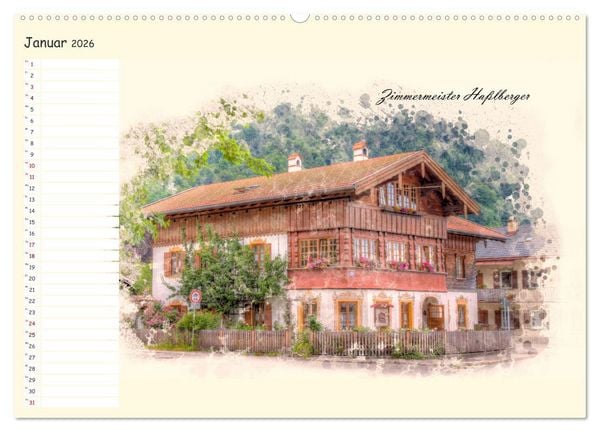 Produktbild: Ruhpolding mein sch&ouml;nes Dorf (Wandkalender 2026 DIN A2 quer), CALVENDO Monatskalender