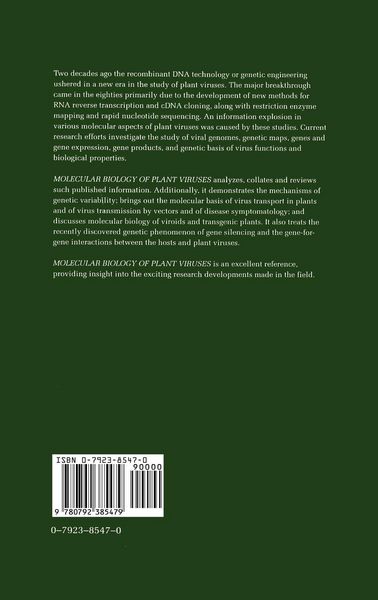 Produktbild: Molecular Biology of Plant Viruses