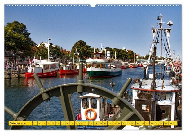 Produktbild: Seebad Warnem&uuml;nde - Sehnsuchtsort an der Ostsee (hochwertiger Premium Wandkalender 2026 DIN A2 quer), Kunstdruck in Hochglanz
