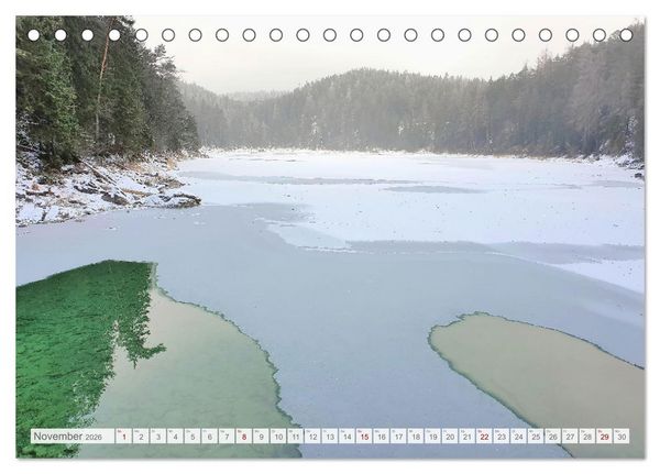 Produktbild: Mein Eibsee - Die Perle unterhalb der Zugspitze im Jahresverlauf (Tischkalender 2026 DIN A5 quer), CALVENDO Monatskalender