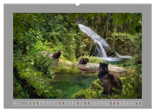 Produktbild: Kleine Streuner (hochwertiger Premium Wandkalender 2026 DIN A2 quer), Kunstdruck in Hochglanz