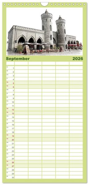 Produktbild: Familienplaner 2026 - Potsdam Kalender mit 5 Spalten (Wandkalender, 21 x 45 cm) CALVENDO