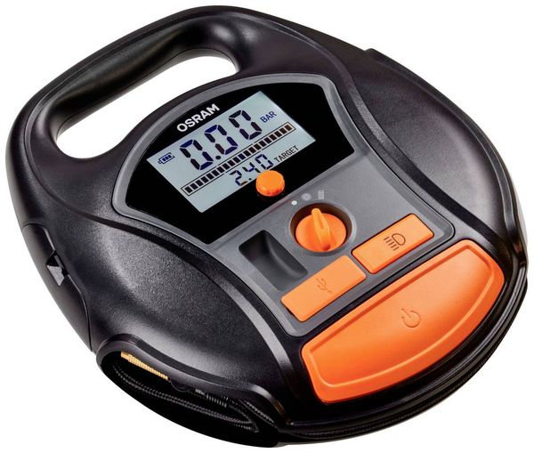 OSRAM OTIR6000 Kompressor TYREinflate 6000 5.5 bar Automatische Abschaltung, Digitales Display, mit Arbeitslampe, mit