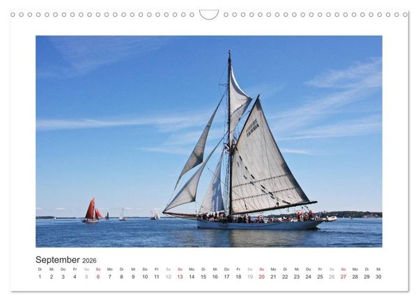 Produktbild: Historische Segelschiffe auf der Ostsee (Wandkalender 2026 DIN A3 quer), CALVENDO Monatskalender