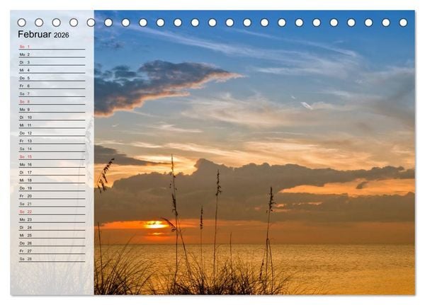 Produktbild: FLORIDA Idyllischer Sonnenscheinstaat (Tischkalender 2026 DIN A5 quer), CALVENDO Monatskalender