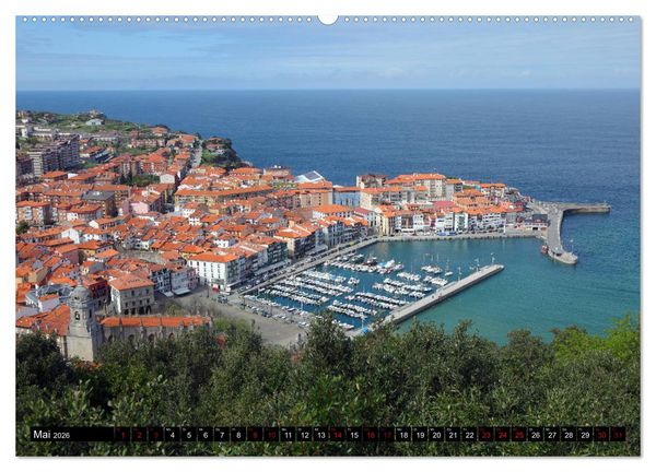 Produktbild: Spaniens Baskenland (Wandkalender 2026 DIN A2 quer), CALVENDO Monatskalender