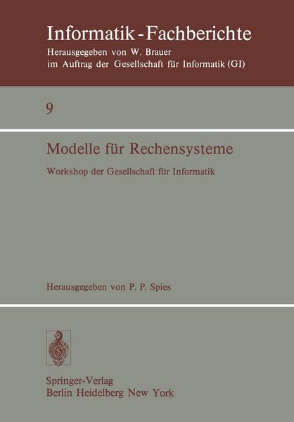 Produktbild: Modelle f&uuml;r Rechensysteme