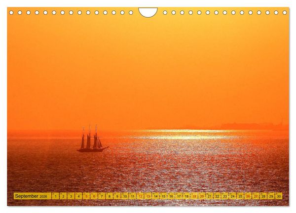 Produktbild: Sonne, Sand und Meer. Farben der K&uuml;ste (Wandkalender 2026 DIN A4 quer), CALVENDO Monatskalender
