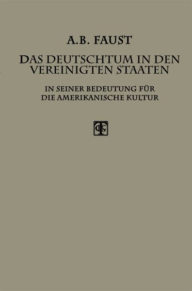 Produktbild: Das Deutschtum in den Vereinigten Staaten