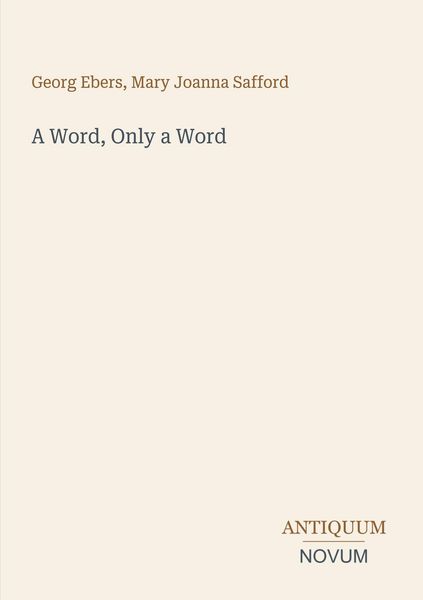 Produktbild: A Word, Only a Word