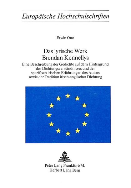 Produktbild: Das lyrische Werk Brendan Kennellys