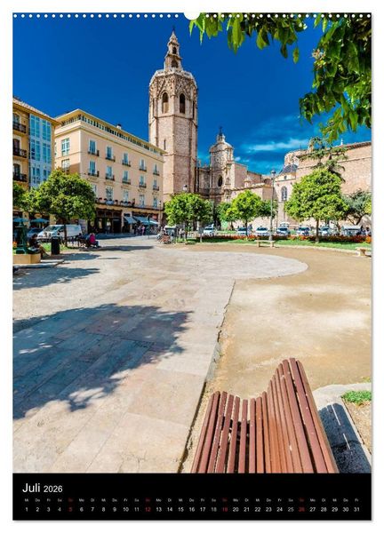 Produktbild: Valencia entdecken (Wandkalender 2026 DIN A2 hoch), CALVENDO Monatskalender