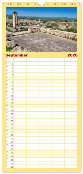 Produktbild: Familienplaner 2026 - Faszinierendes Marokko mit 5 Spalten (Wandkalender, 21 x 45 cm) CALVENDO
