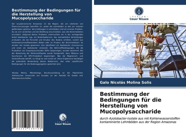 Produktbild: Bestimmung der Bedingungen f&uuml;r die Herstellung von Mucopolysaccharide