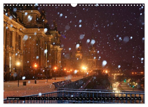 Produktbild: Elbflorenzansichten (Wandkalender 2026 DIN A3 quer), CALVENDO Monatskalender