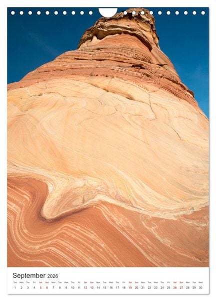 Produktbild: Paria Canyon The Wave (Wall Calendar 2026 DIN A4 portrait), CALVENDO 12 Month Wall Calendar