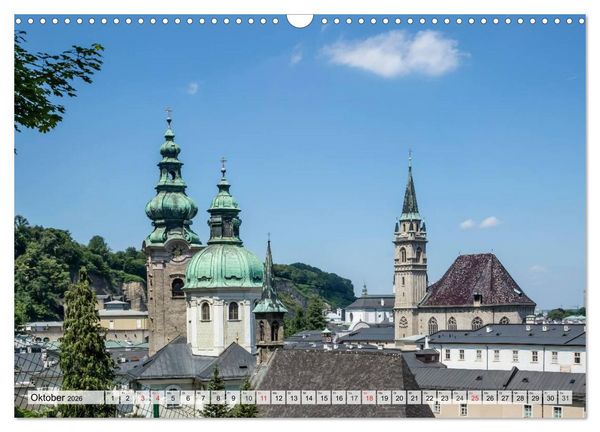 Produktbild: Charmantes Stadtherz SALZBURG (Wandkalender 2026 DIN A3 quer), CALVENDO Monatskalender