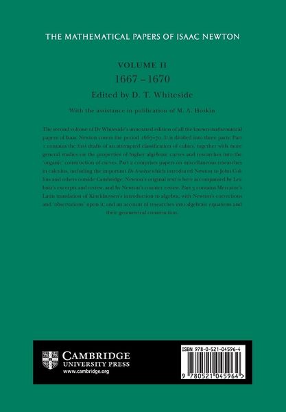 Produktbild: The Mathematical Papers of Isaac Newton