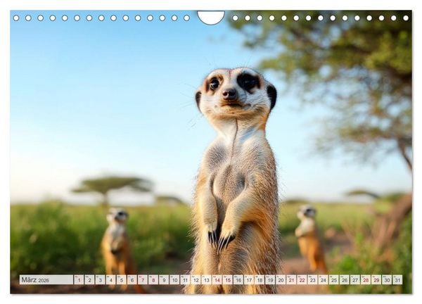 Produktbild: TIERWELT AFRIKA Faszination Wildnis (Wandkalender 2026 DIN A4 quer), CALVENDO Monatskalender