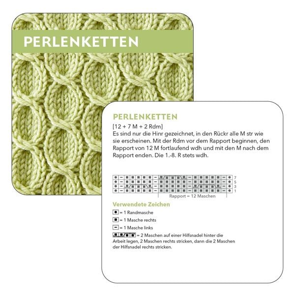 Produktbild: 66x Strickmuster Kartenset