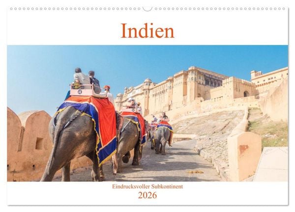 Produktbild: Indien - Eindrucksvoller Subkontinent (Wandkalender 2026 DIN A2 quer), CALVENDO Monatskalender
