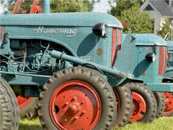Produktbild: CALVENDO Puzzle Oldtimer Traktor Hanomag 1000 Teile Lege-Gr&ouml;&szlig;e 64 x 48 cm Foto-Puzzle Bild von Diane Jordan