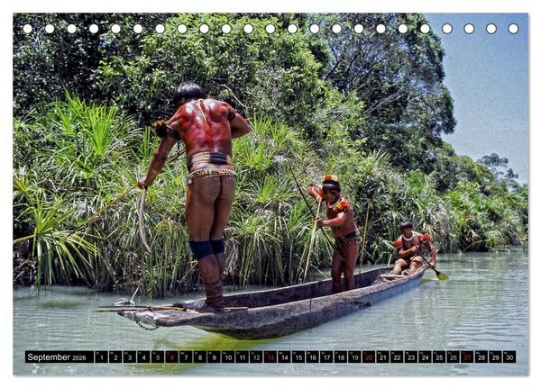 Produktbild: XINGU - Fluss der Menschenwesen (Tischkalender 2026 DIN A5 quer), CALVENDO Monatskalender