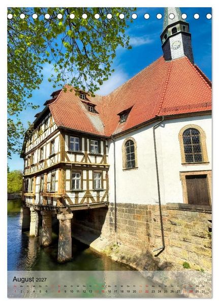 Produktbild: Romantisches Franken (Tischkalender 2027 DIN A5 hoch), CALVENDO Monatskalender