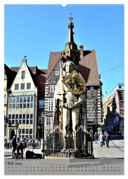 Produktbild: Freie Hansestadt BREMEN (Wandkalender 2026 DIN A2 hoch), CALVENDO Monatskalender
