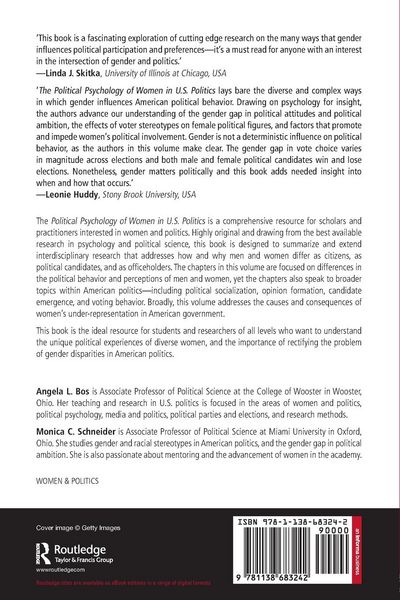 Produktbild: The Political Psychology of Women in U.S. Politics