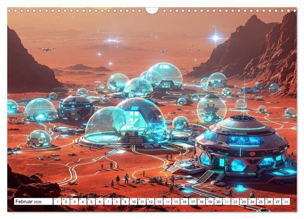 Produktbild: Neuer Morgen Mars (Wandkalender 2026 DIN A3 quer), CALVENDO Monatskalender