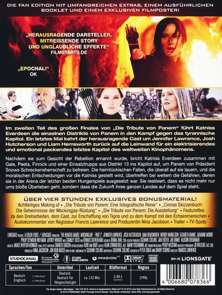 Produktbild: Die Tribute von Panem - Mockingjay 2 - Fan Edition [2 DVDs]